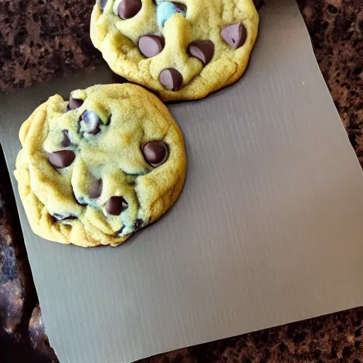 Prompt: Walter White baking chocolate chip cookies