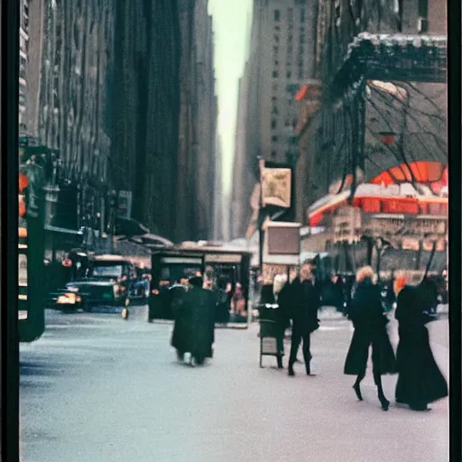 Image similar to new York daydream by Saul Leiter