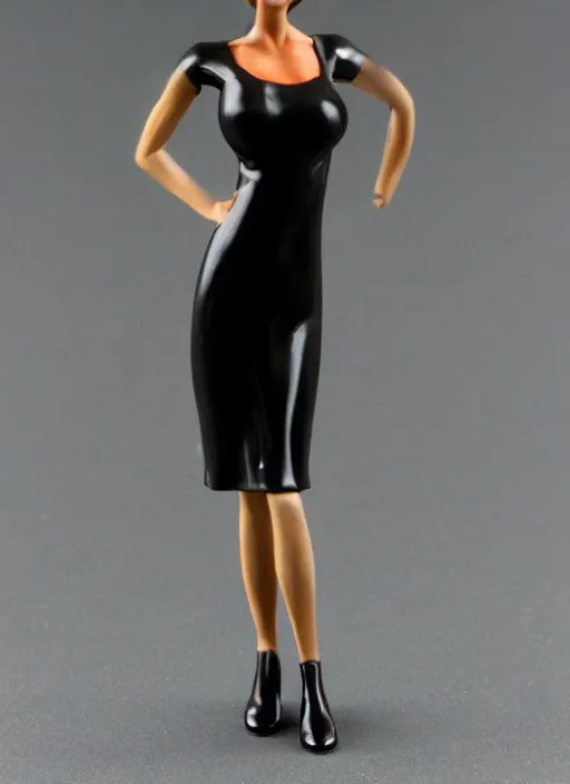 Image similar to 80mm, resin detailed model figure of a female wearing a office dress