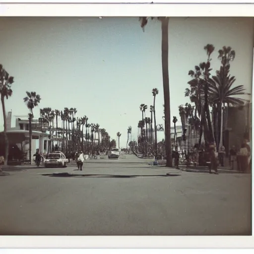 Image similar to an old polaroid photo of Santa Monica
