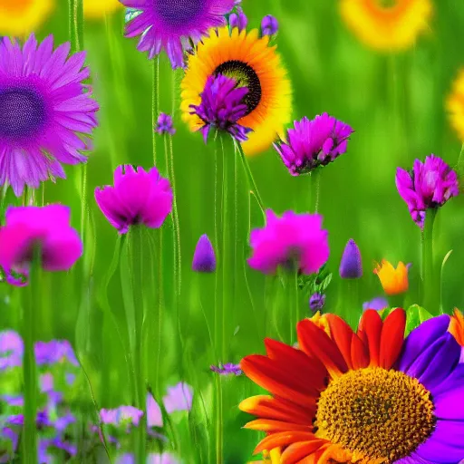 Image similar to a windows 98 desktop with a background wallpaper of flowers