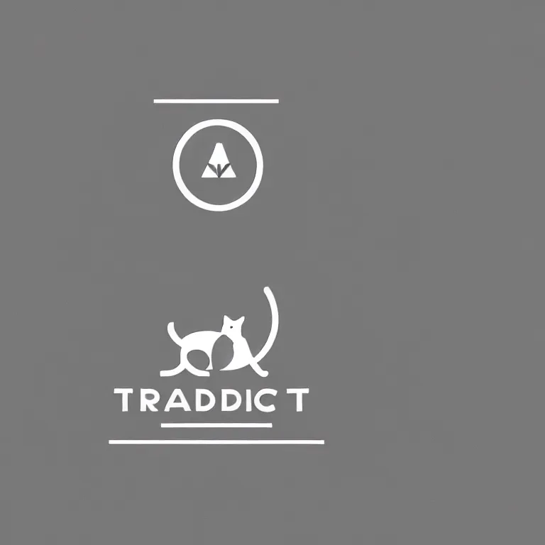 Image similar to 1900s Minimal Logo of a Cat, Monochrome, Flat White Background, Design Reference, Trademarks and Symbols, Geometric, Centered, Historical, Award Winning