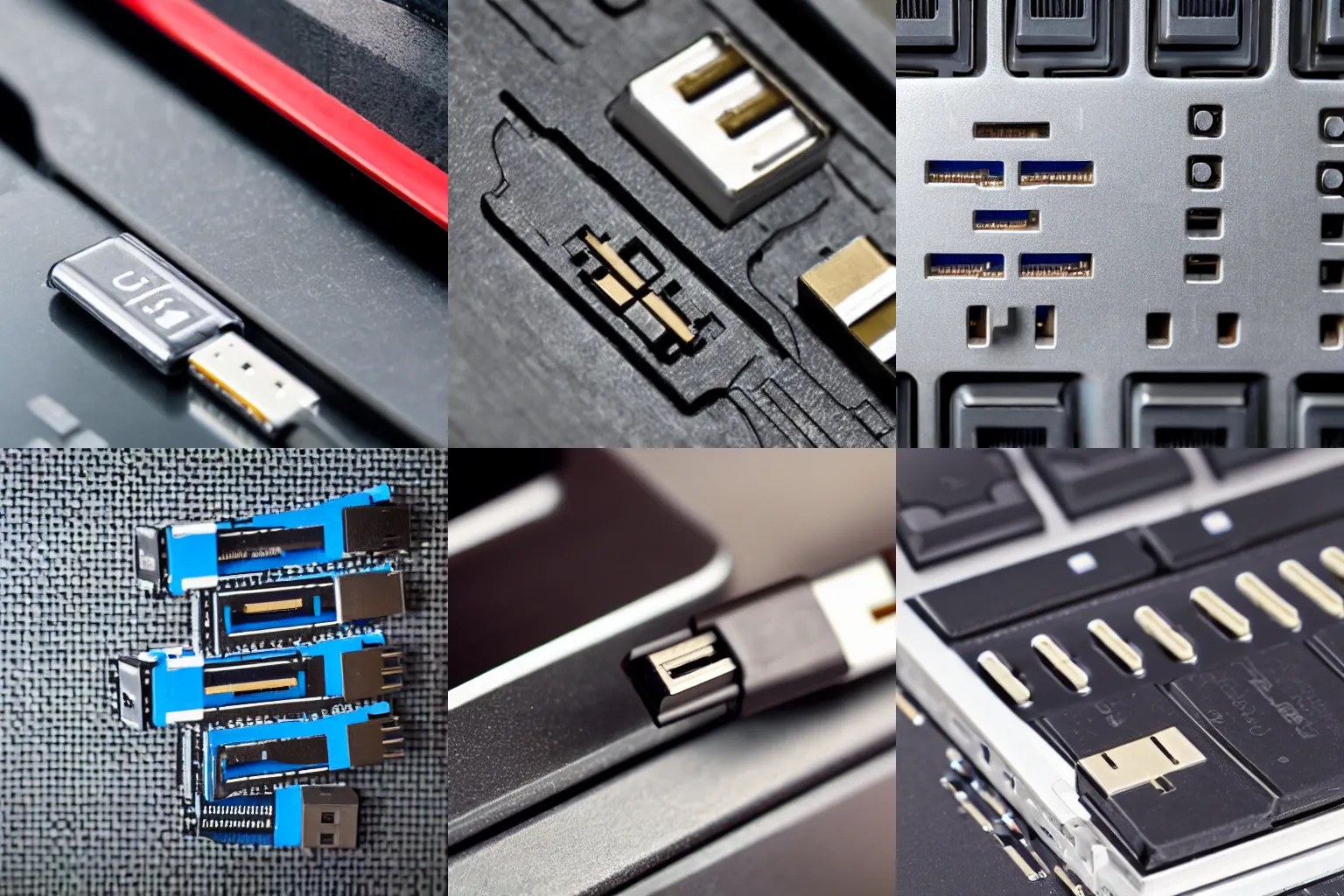 Prompt: stock photo about the USB that is incompatible with everything, closeup studio photo