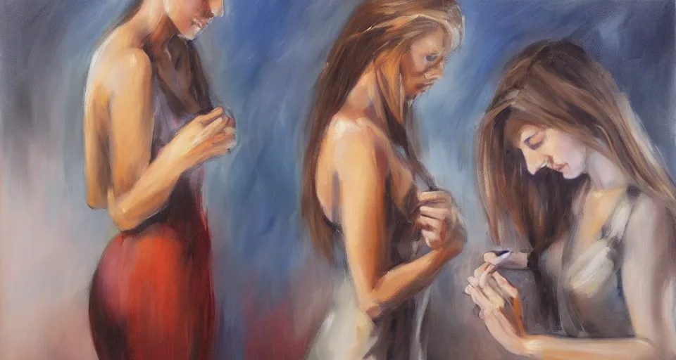 Image similar to the two complementary forces that make up all aspects and phenomena of life, by Emilia Wilk