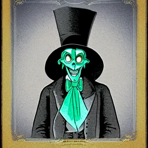 Prompt: the hatbox ghost