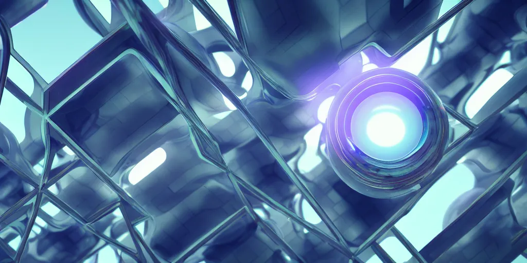 Image similar to hyperrealism photo abstract macrofuturism by mc escher, octane render, soft, trending on artstation, 8 k render, unreal engine, macro shot lens flare, pastel colours, macro detail