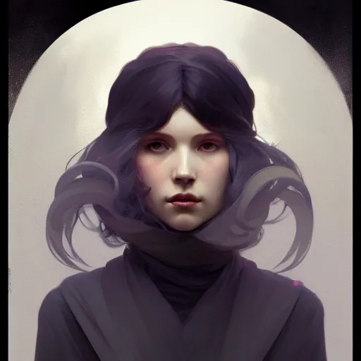 Prompt: gris, highly detailed, digital painting, artstation, concept art, sharp focus, illustration, art by greg rutkowski and alphonse mucha