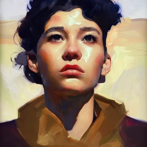 Image similar to greg manchess portrait of a very sad soup, medium shot, asymmetrical, profile picture, organic painting, sunny day, matte painting, bold shapes, hard edges, street art, trending on artstation, by huang guangjian and gil elvgren and sachin teng