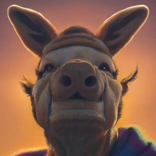 Prompt: Walter white as an anthropomorphic Donkey, huggy wuggy from poppy playtime video game, fullbody, ultra high detailed, glowing lights, oil painting, Greg Rutkowski, Charlie Bowater, Beeple, unreal 5, DAZ, hyperrealistic, octane render, RPG portrait, dynamic lighting, fantasy art, beautiful face