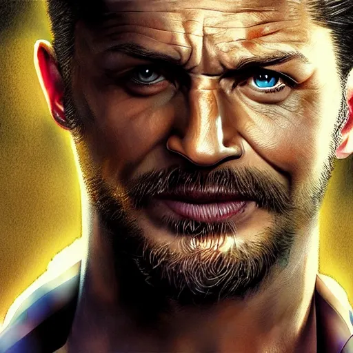 Image similar to tom hardy as wolverine from x - men digital art 4 k detailed super realistic