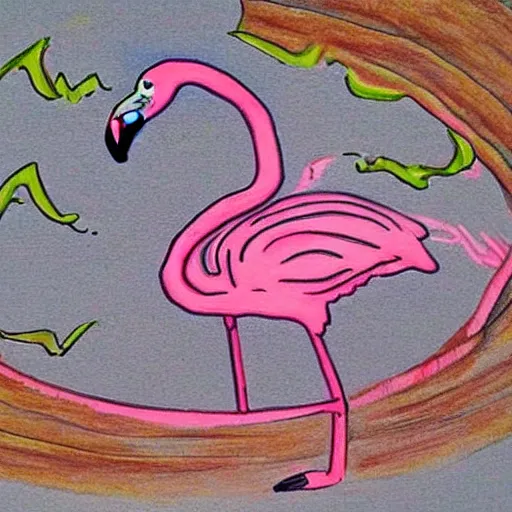 Image similar to flamingo cave drawing