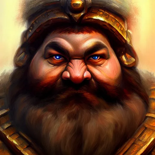 Image similar to portrait painting of a dwarven berserker, sharp focus, award - winning, trending on artstation, masterpiece, highly detailed, intricate. art by christian angel