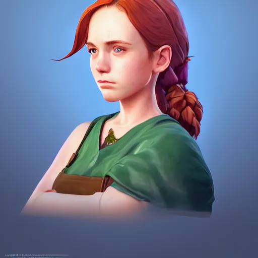 Image similar to portrait Abigail from stardew valley, cgsociety, realistic, highly detailed, sublime, 16k, smooth, sharp focus, trending on ArtStation, hyperdetailed, volumetric lighting