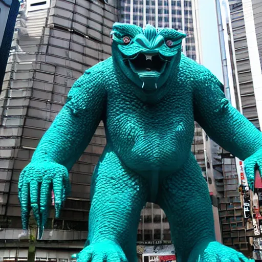 Prompt: kaiju in Tokyo