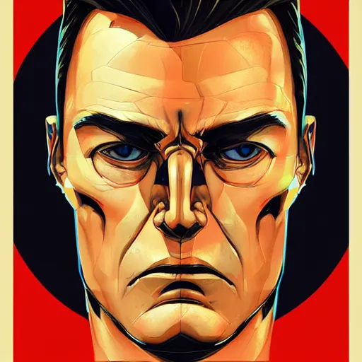 Image similar to face icon stylized minimalist t - 1 0 0 0, loftis, cory behance hd by jesper ejsing, by rhads, makoto shinkai and lois van baarle, ilya kuvshinov, rossdraws global illumination