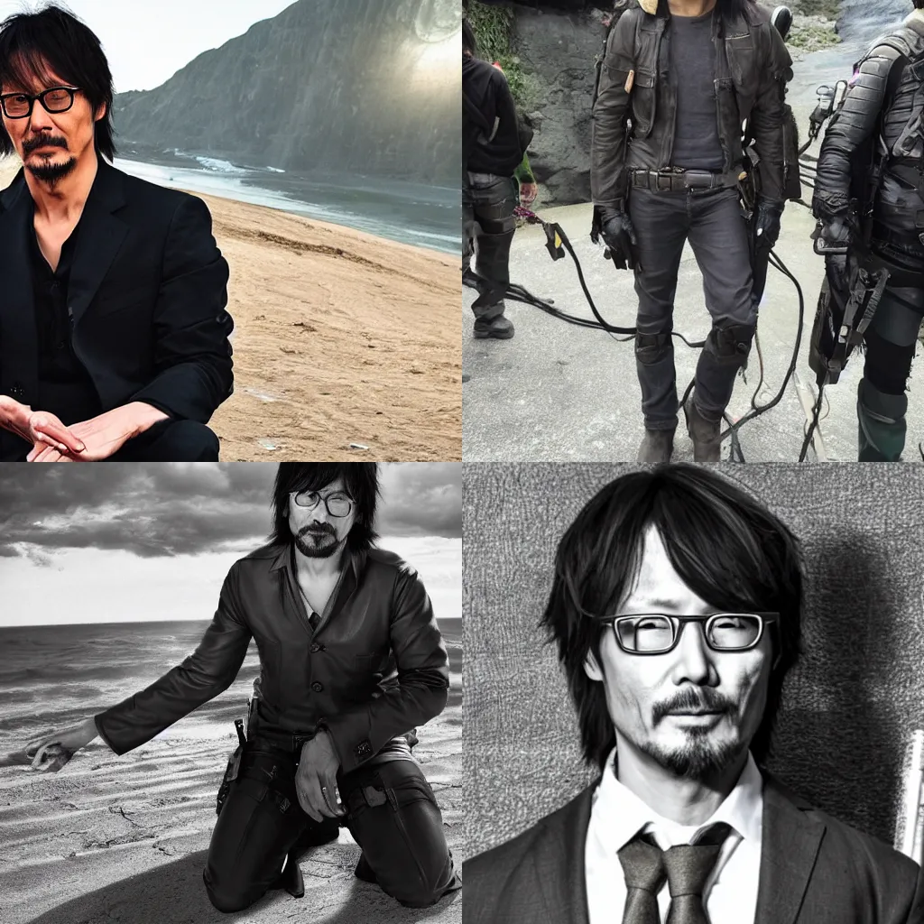 Prompt: hideo kojima as jesus