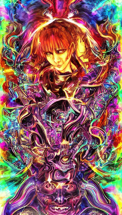 Prompt: psytrance artwork, from kenshin