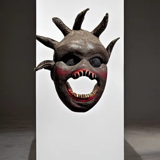 Image similar to monster mask by louise bourgeois