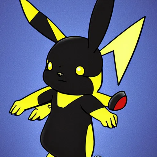 Prompt: a cross between pikachu, and onyx