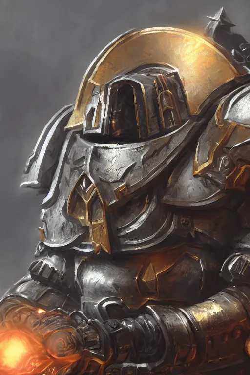 Image similar to armor portrait heros warhammer 4 0 k horus heresy fanart - the primarchs emperor by johannes helgeson animated with vfx concept artist & illustrator global illumination ray tracing hdr fanart arstation zbrush central hardmesh 8 k octane renderer comics stylized