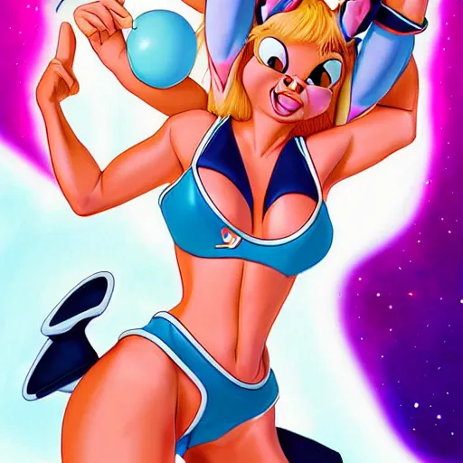 Image similar to Lola Bunny from Space Jam (1996) by artgerm