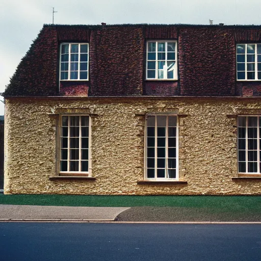 Image similar to House designed by Francis Bacon. Photographed with Leica Summilux-M 24 mm lens, ISO 100, f/8, Portra 400