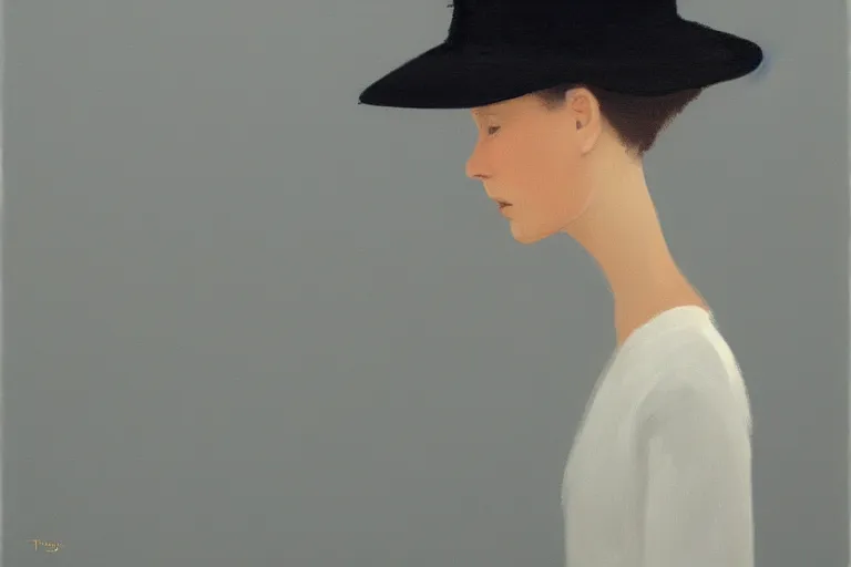 Image similar to young a woman with a raven - shaped hat artwork by tim eitel