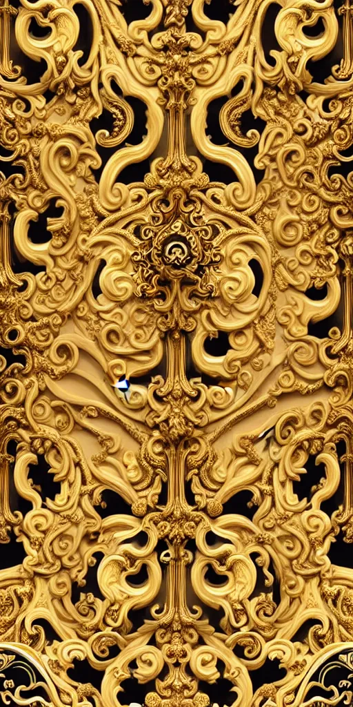 Prompt: the source of future growth dramatic, elaborate emotive Golden Baroque and Rococo styles to emphasise beauty as a transcendental, seamless pattern, symmetrical, large motifs, rainbow syrup splashing and flowing, Palace of Versailles, 8k image, supersharp, spirals and swirls in rococo style, medallions, iridescent black and rainbow colors with gold accents, perfect symmetry, versace baroque, High Definition, photorealistic, masterpiece, 3D, no blur, sharp focus, photorealistic, insanely detailed and intricate, cinematic lighting, Octane render, epic scene, 8K