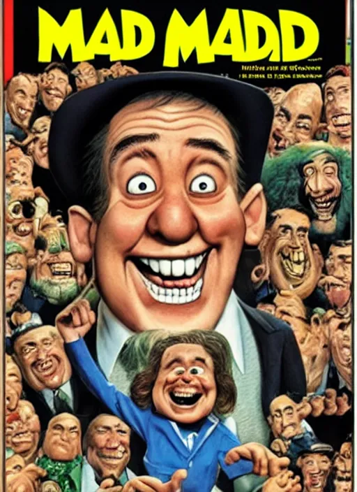 Image similar to MAD magazine cover, 2021 facts, product photo