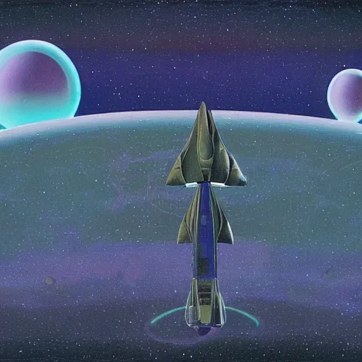 Image similar to spacship in La planète sauvage animation by René Laloux