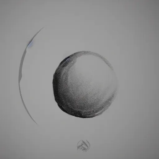 Prompt: precursor orb minimalist art