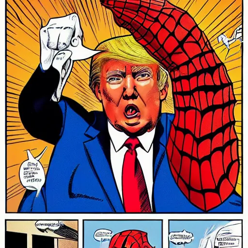 donald trump as spiderman | Stable Diffusion | OpenArt