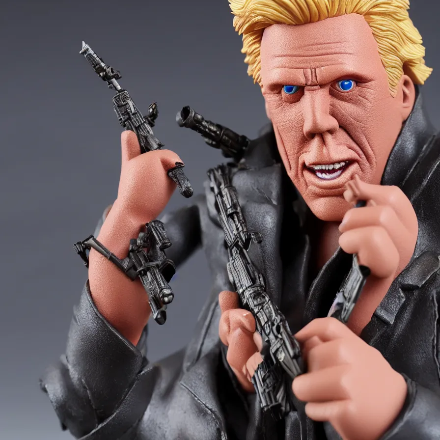 Image similar to gary busey hot toys action figure promo shots 4 k photography