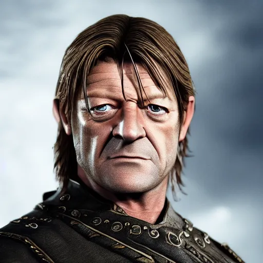 Prompt: sean bean 200 years after wearing the ring of power from the lord of the rings: return of the king, photorealism, award winning, taken by canon 5d mk4, hollywood, photograph