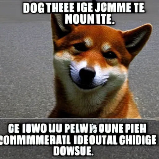 Image similar to doge is the pilot of a commercial jet. whimsical photo meme. kabosu the shiba - inu.