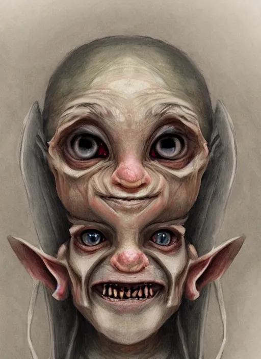 Prompt: medieval goblin faces painted by nicoletta ceccoli, detailed digital art, trending on Artstation