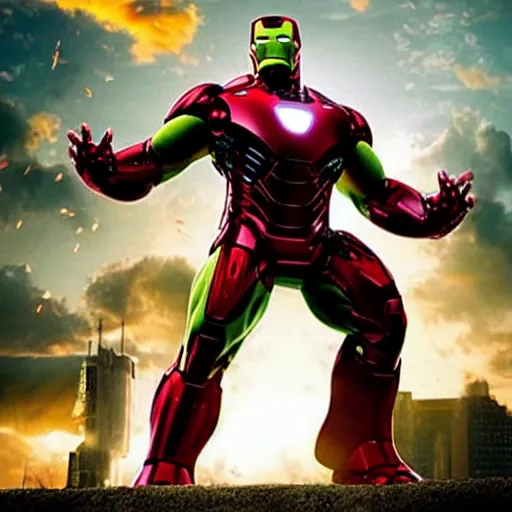 Prompt: Hulk as Iron Man