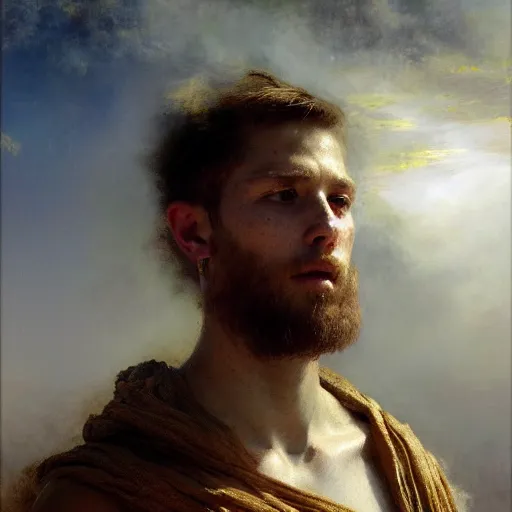 Image similar to a portrait of a good - lookiung white boy god,, high detail, cleary see face, by gaston bussiere, bayard wu, greg rutkowski, odd nerdrum, maxim verehin, dan dos santos, masterpiece, sharp focus, cinematic lightning - h 7 6 8