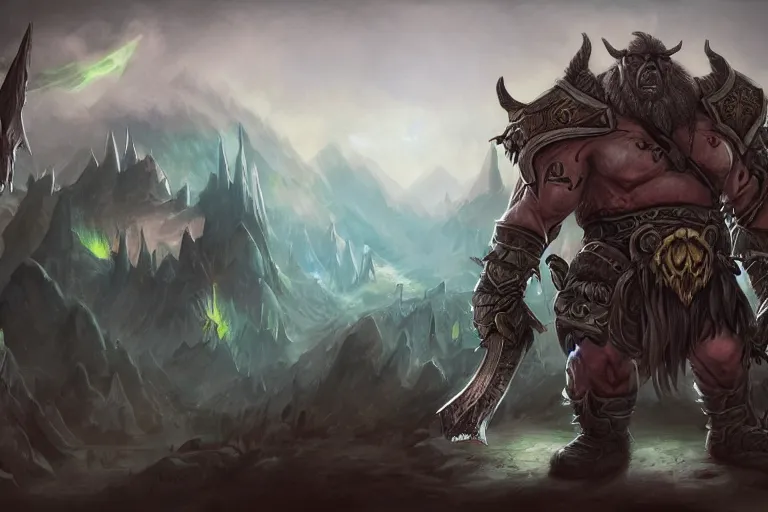 Image similar to orc, world of warcraft, trending on art station, fantasy, smooth