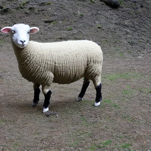 Image similar to humanoid sheep