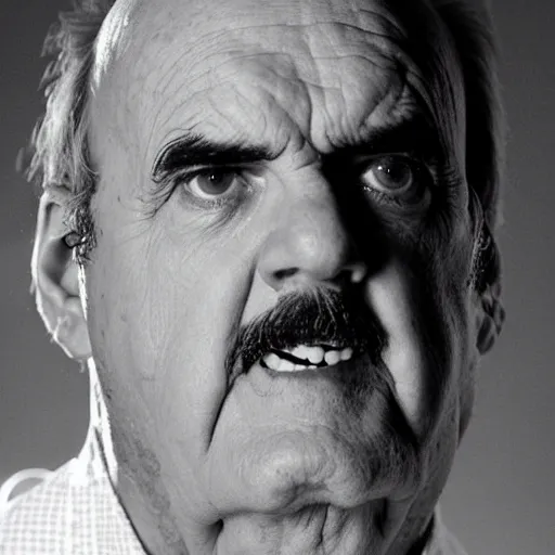 Prompt: edamer cheese with john cleese face