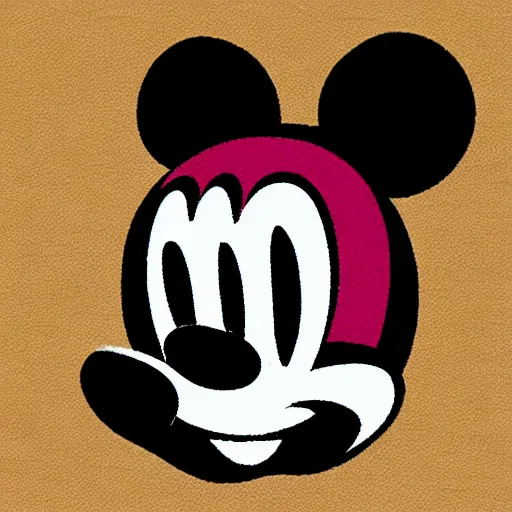 Prompt: mickey mouse profile picture by mr doodle