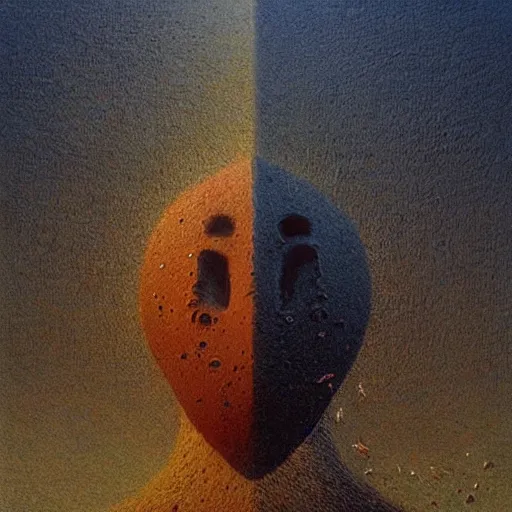 Image similar to geidi prime, realistic art beksinski style, highly detailed