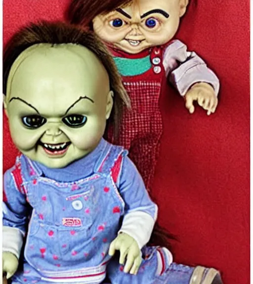 Image similar to a really cute version of the doll chucky