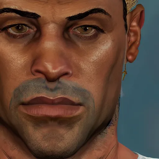 Image similar to close up portrait of the king of diamonds in gta v