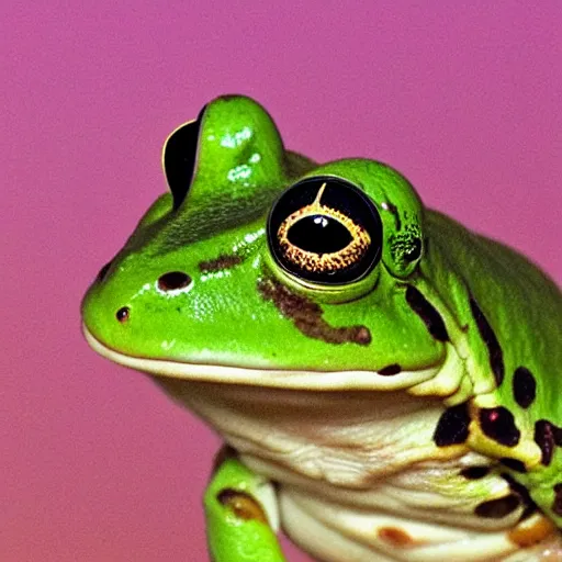 Prompt: portrait of a frog