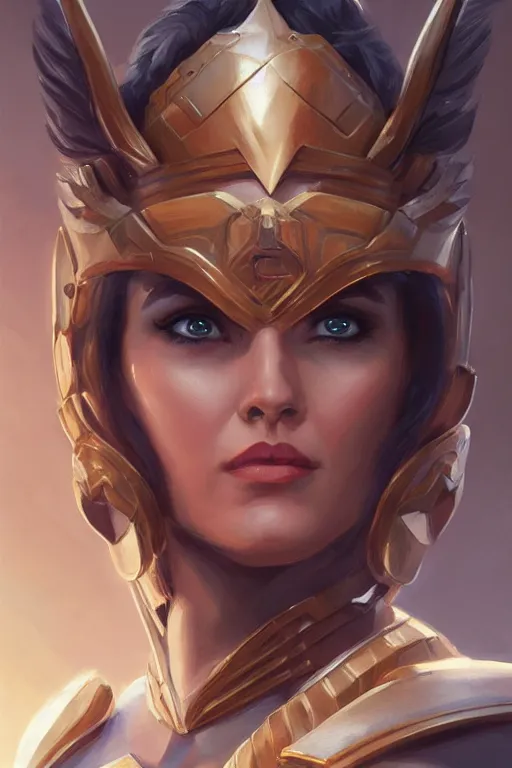 Image similar to amazon valkyrie athena, d & d, fantasy, portrait, highly detailed, headshot, digital painting, trending on artstation, concept art, sharp focus, illustration, art by artgerm and greg rutkowski and magali villeneuve