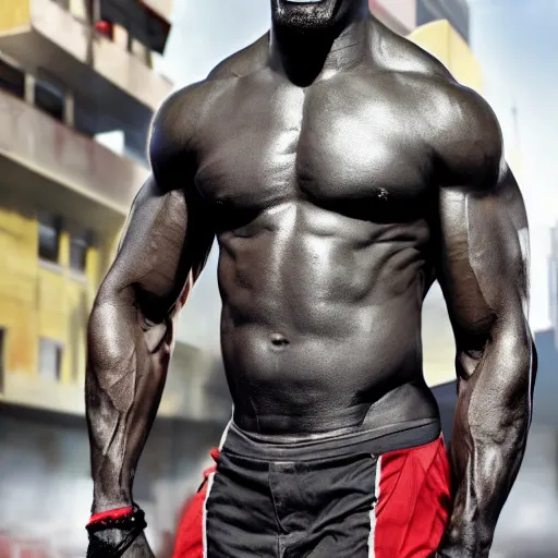 Image similar to Terry Crews if he was skinny, ultra realistic, 8k