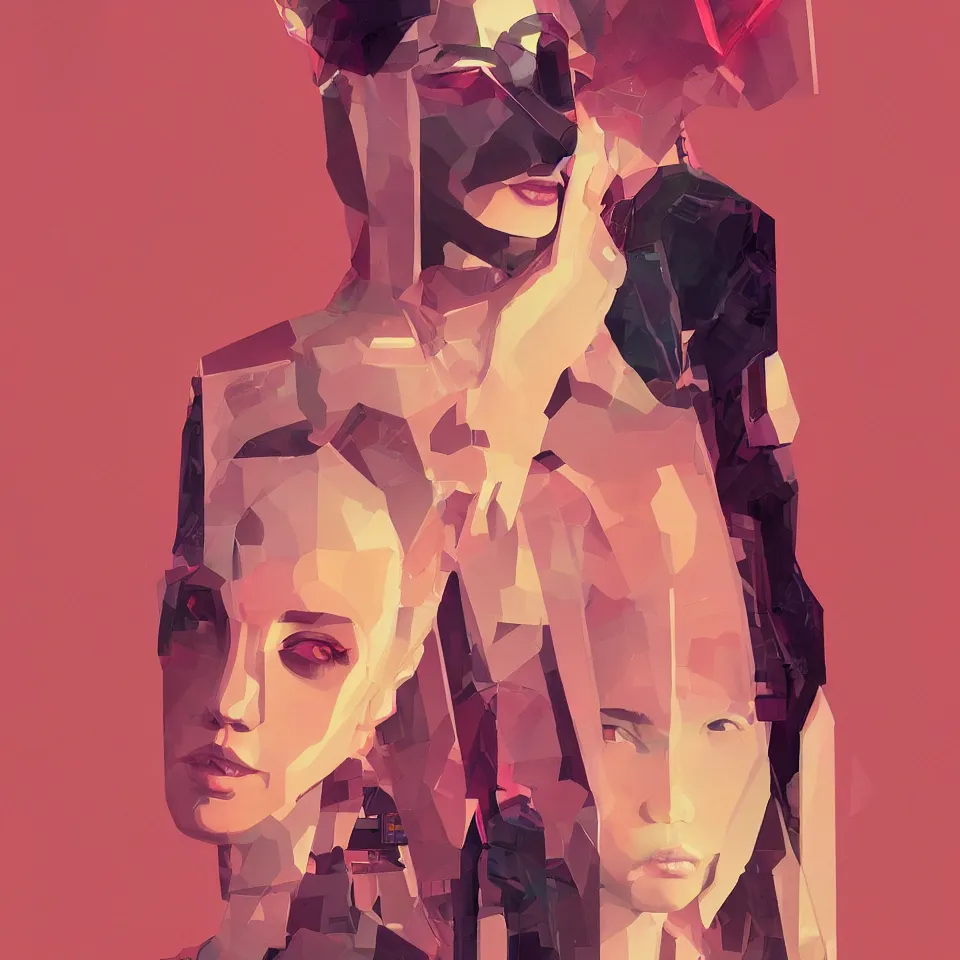 Image similar to portrait beautiful sci - fi girl, blade runner 2 0 4 9, futuristic desert city metropolis, digital art, pop art by hsiao - ron cheng