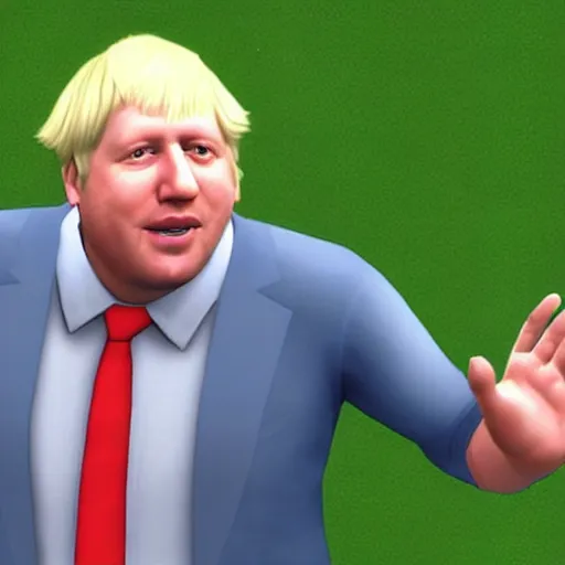 Prompt: a screenshot of boris johnson in the sims 4 3 d rendering. unreal engine. amazing likeness. very detailed. cartoon caricature